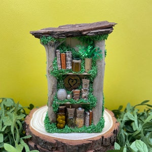 Fairy garden shelf, fairy furniture, mini fairy garden, fairy garden accessories, fairy house, mini furniture, mini bookshelf, fairy doors