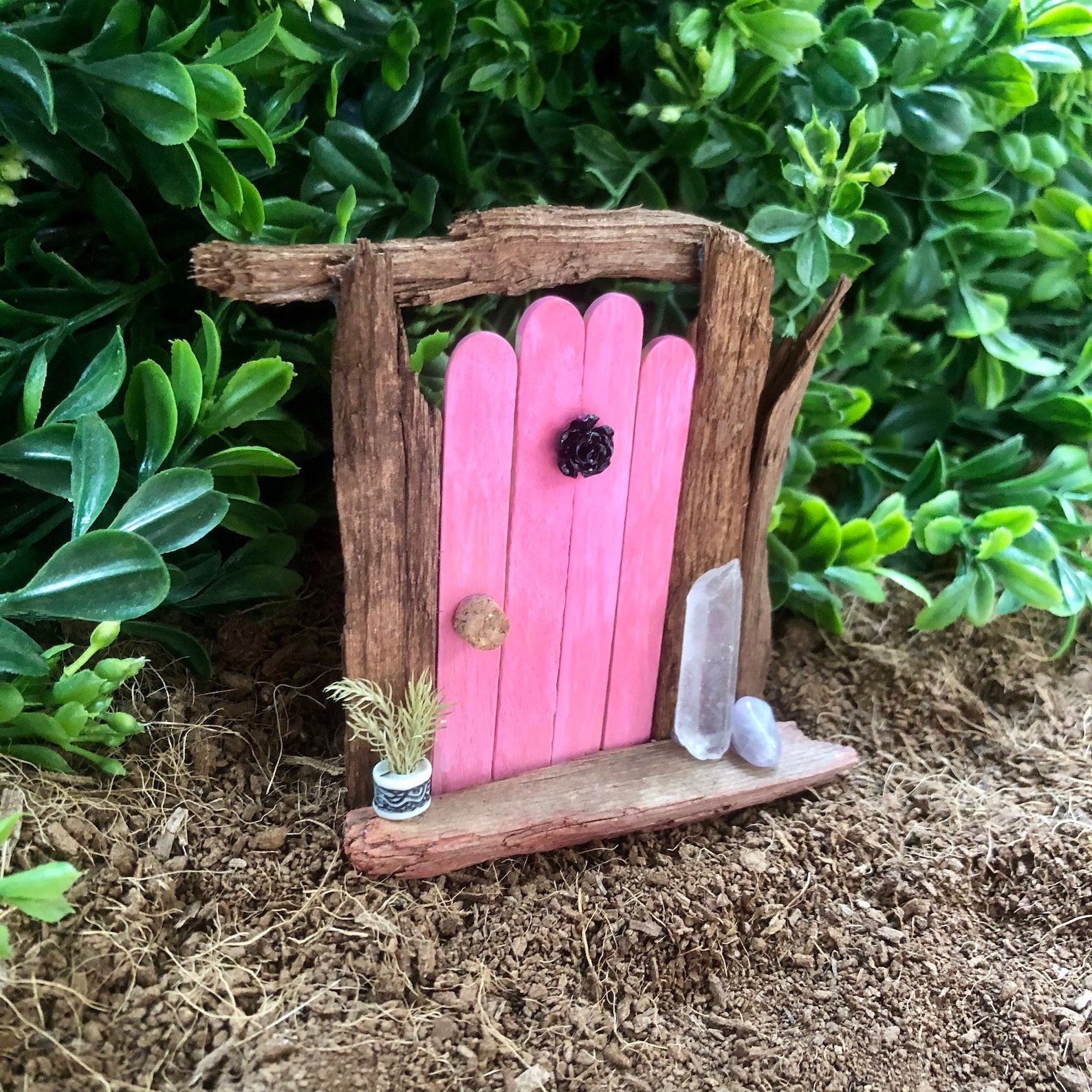 Cabane Fée Minette GlitZGlam Porte De Fée Miniature Libellule Pour Jardin Fée Clochette