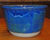Blue-green flower pot, ceramic flower container, wheelthrown pottery, glazed stoneware, handmade gift, dishwasher safe, patio decoration