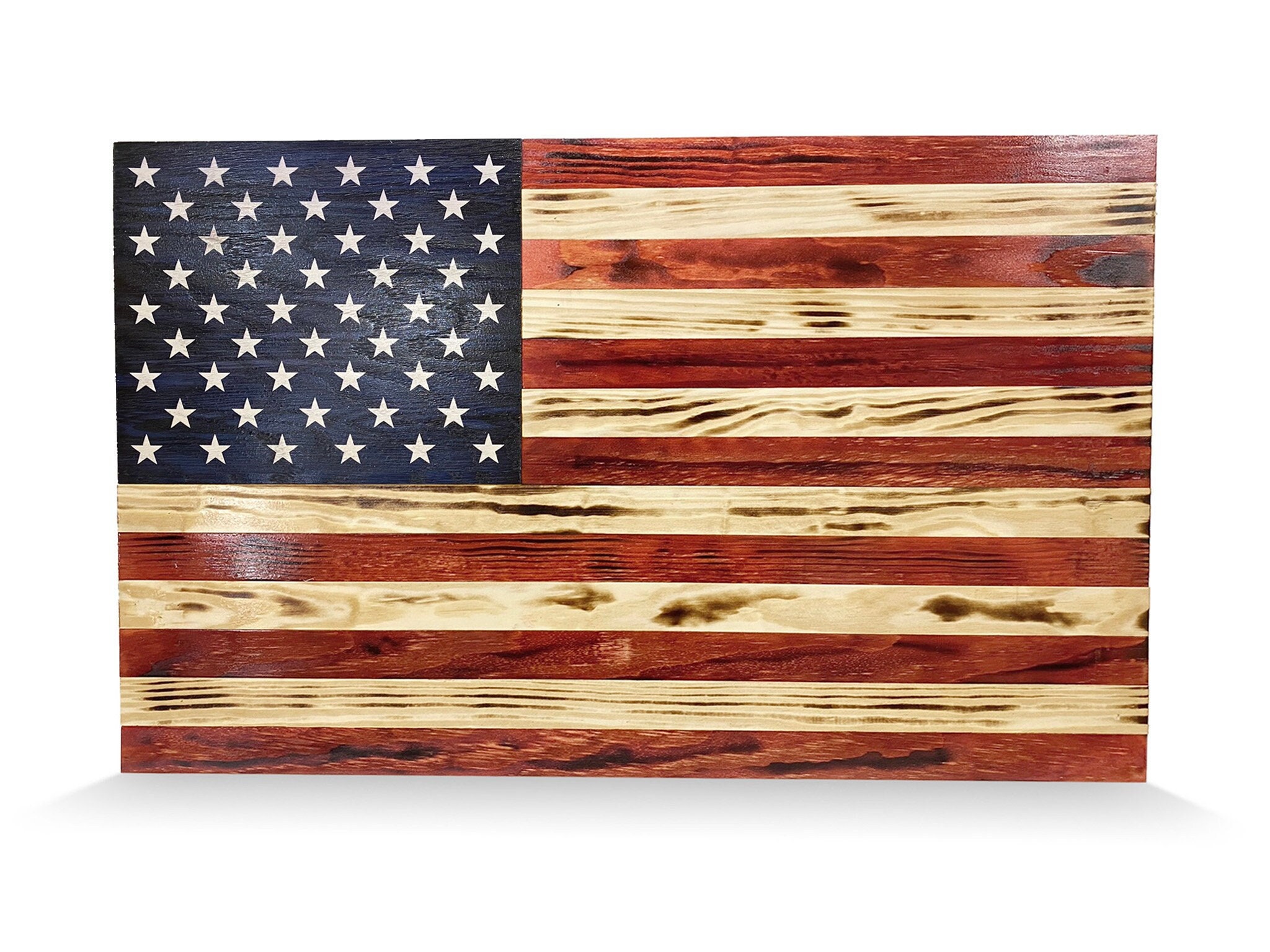 Handmade American Flag Wall Art, Rustic Home Decor, Patriotic Art - Etsy