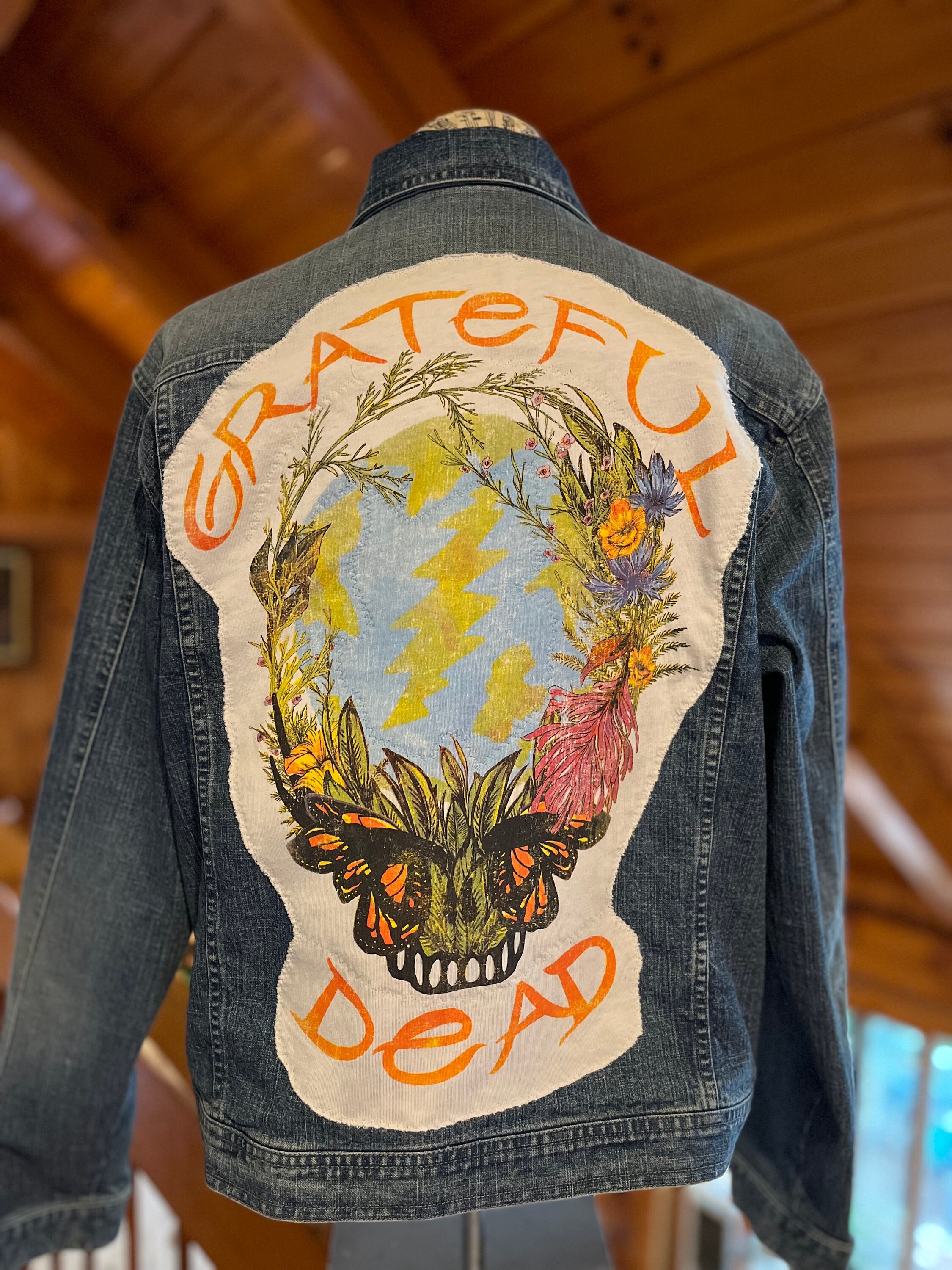 EXCLUSIVE Limited Day of The Dead Bling Denim Jacket -Bling