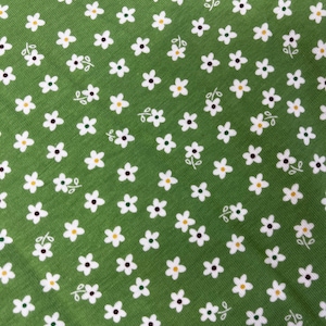 Super Cute Riley Blake Cotton Jersey Knit blend ‘Calico Days’ Print in Green By the Yard