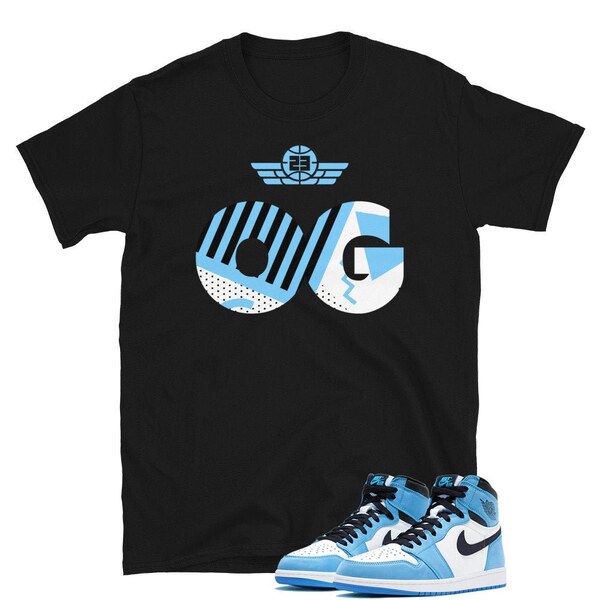 university blue jordan 4 t shirt