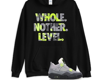 jordan 4 neon hoodie