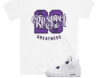 air jordan 4 purple metallic shirt