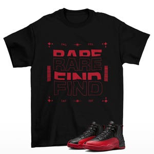 Rare Find Jordan 12 Flu Game Sneaker Matching Tee Shirt