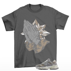 Blessed 9060 Slate Grey Timberwolf Sneaker Matching Tee Shirt