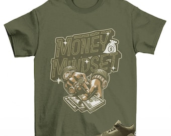 Mindful Jordan 3 Family Affair Medium Olive Matching Sneaker Tee Shirt