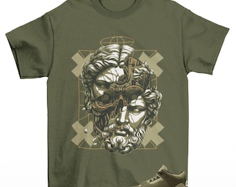 Beta Jordan 3 Family Affair Medium Olive Matching Sneaker Tee Shirt