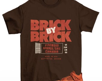 Jordan 4 Sneaker Brick by Brick Matching Tee: Sneakerhead Streetwear Shirt