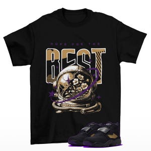 Hopeful Air Diamond Turf Ravens Sneaker Matching Tee Shirt Black