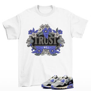 Trust Max 90 Patta Sapphire Particle Grey Matching Sneaker Tee Shirt