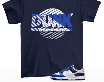 T-shirt assorti pour les baskets Sunset Dunk Low Game, bleu marine