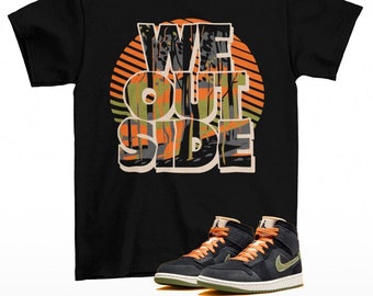 We Outside Jordan 1 Craft SE Halloween Sneaker Matching Tee Shirt