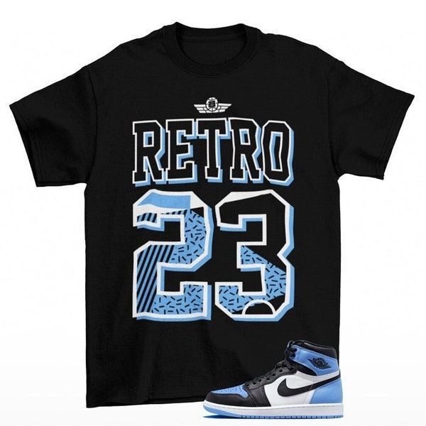 university blue jordan 1shirt