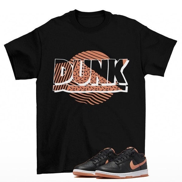 Dunk Sunset Dunk Low Amber Brown Matching Tee Shirt