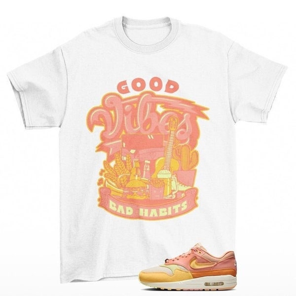 Vibes Air Max 1 Puerto Rican Day Orange Frost Sneaker Matching Tee Shirt