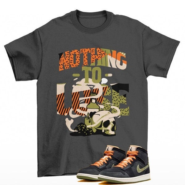 Nothing to Lose All Jordan 1 Craft SE Halloween Sneaker Matching Tee Shirt Grey