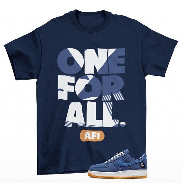 One For All Air Force 1 Low West Coast Sneaker Matching Tee Shirt