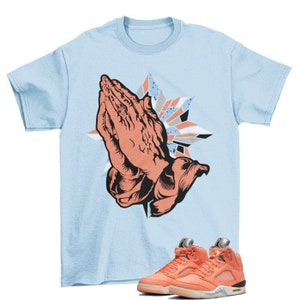Blessed Jordan 5 Crimson Bliss Sneaker Matching Tee Shirt