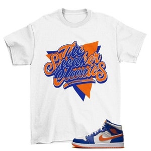 Orange and Blue Jordan Shirt Etsy