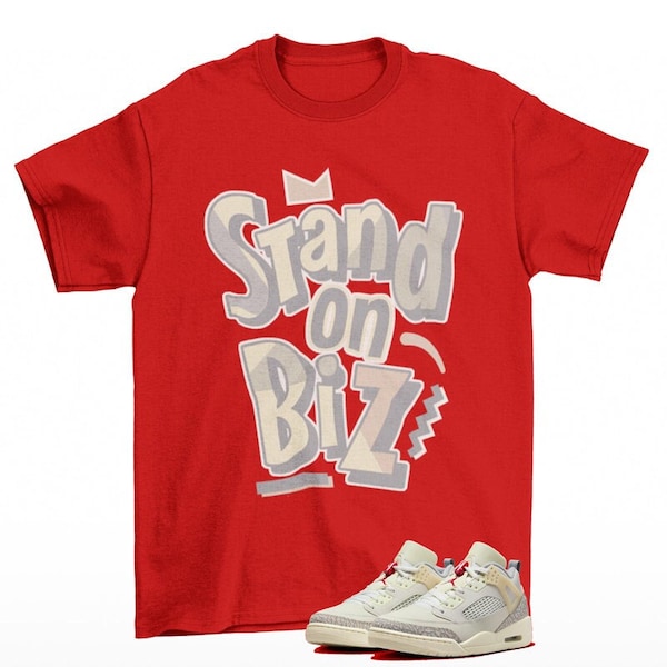 Strickly Biz Jordan Spizike Low Sail Coconut Red Sneaker camiseta a juego