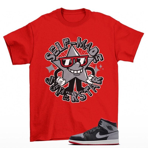 Superstar Jordan 1 Low Cement Grey Sneaker Matching Tee Shirt