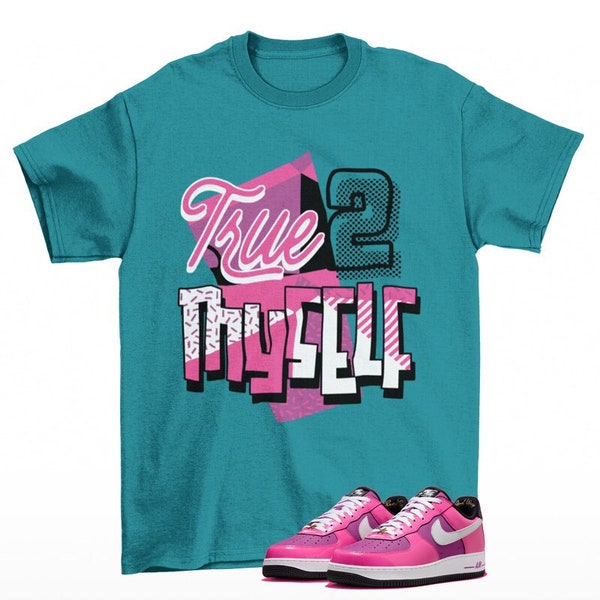 Stay True Air Force One Low Laser Fuschia Sneaker Matching Tee Shirt