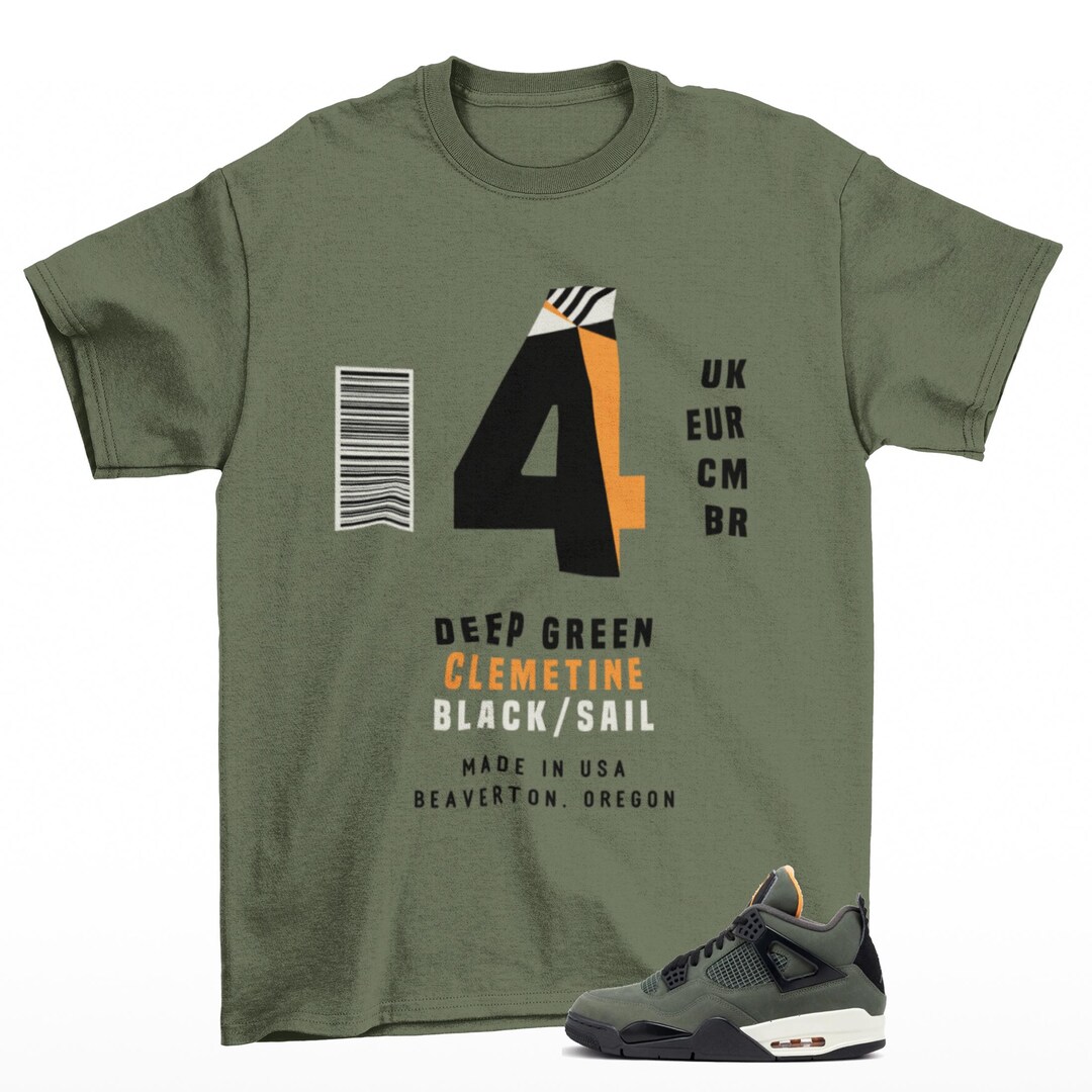 ★専用★UNDEFEATED JORDAN4 Tシャツ Undefeated x Air Jordan 4 Black T-Shirt (Militia)| illcurrency