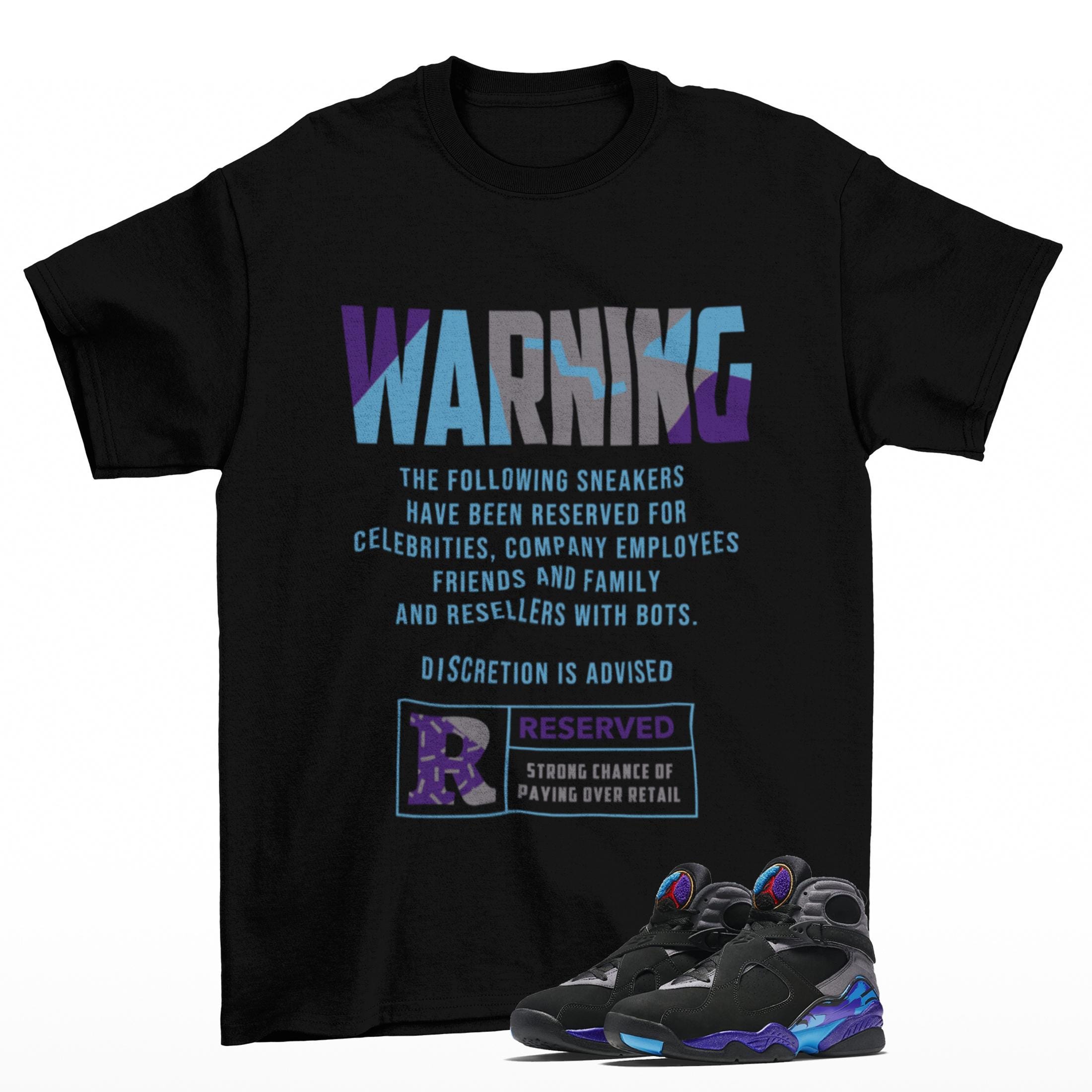 Reserved Jordan 8 Aqua Matching Sneaker Tee Shirt