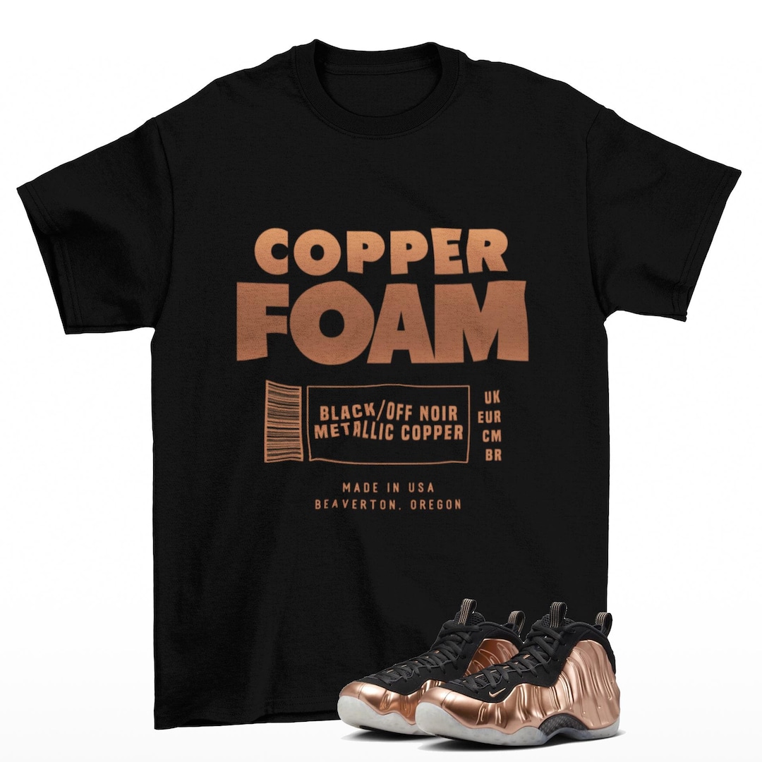 Sneaker Label Air Foamposite One Copper Matching Sneaker Tee