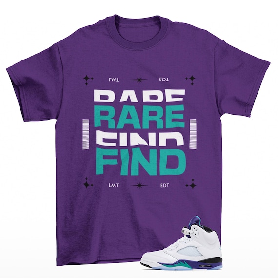 Rare Jordan Grape Sneaker Matching Tee Shirt Purple