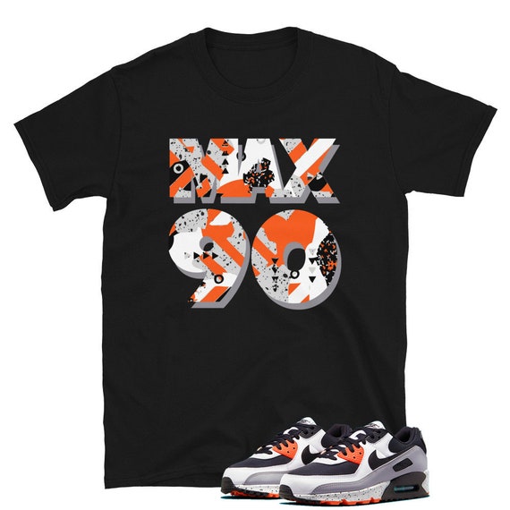 NIKE AIR MAX 90 LTR (GS)-WHITE/BLACK-TURF ORANGE-AQUAMARINE