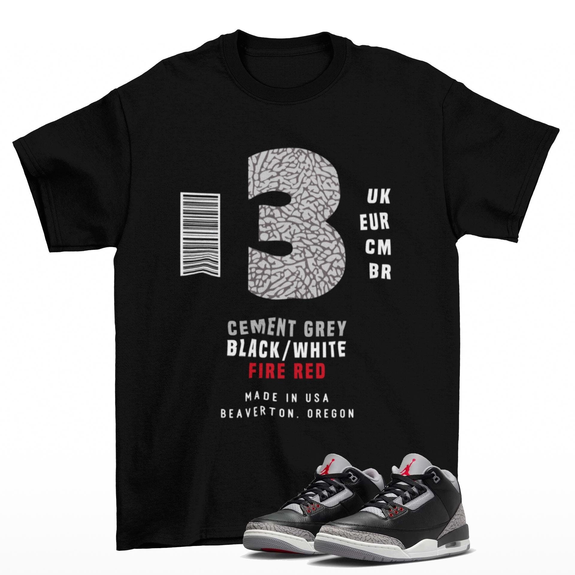 まとめうり　Supreme TシャツJordan3 redcement 27.5 Jordan 3 Red Cement Shirt to Match - Etsy