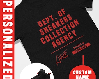 Custom Sneaker Agent Jordan 6 Reverse Infrared Matching Sneaker Tee Shirt Black