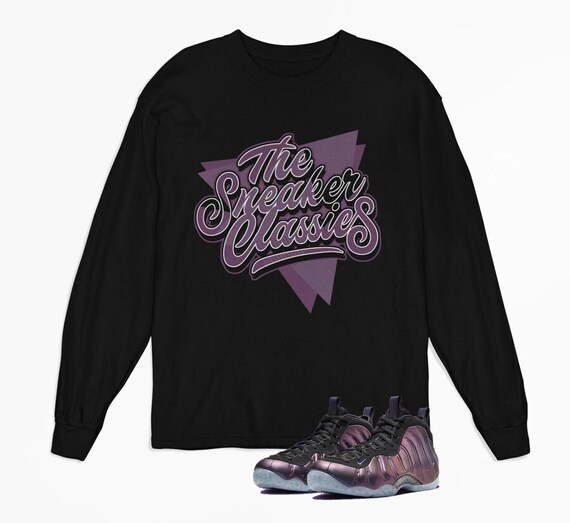 Sneaker Classic Foamposite Eggplant Sneaker Matching Long Sleeve