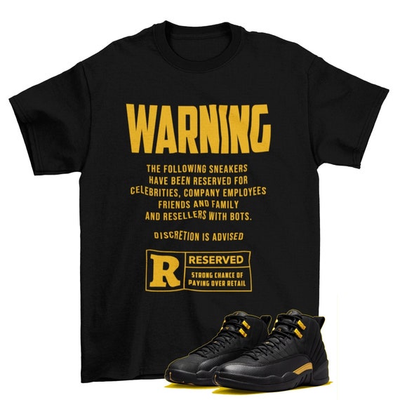 Black jordan 12 shirt hotsell