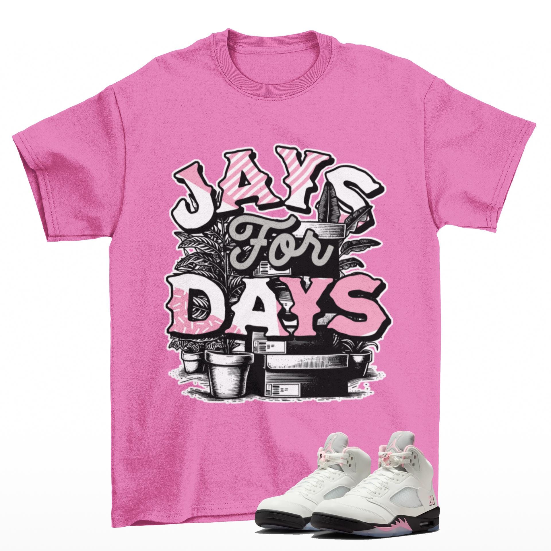 T-shirt & Sneakers by DJINK LTD. Jack TR CJ1 T-Rexx Bright Cactus Sneaker Tees Match Shoes  main image 4