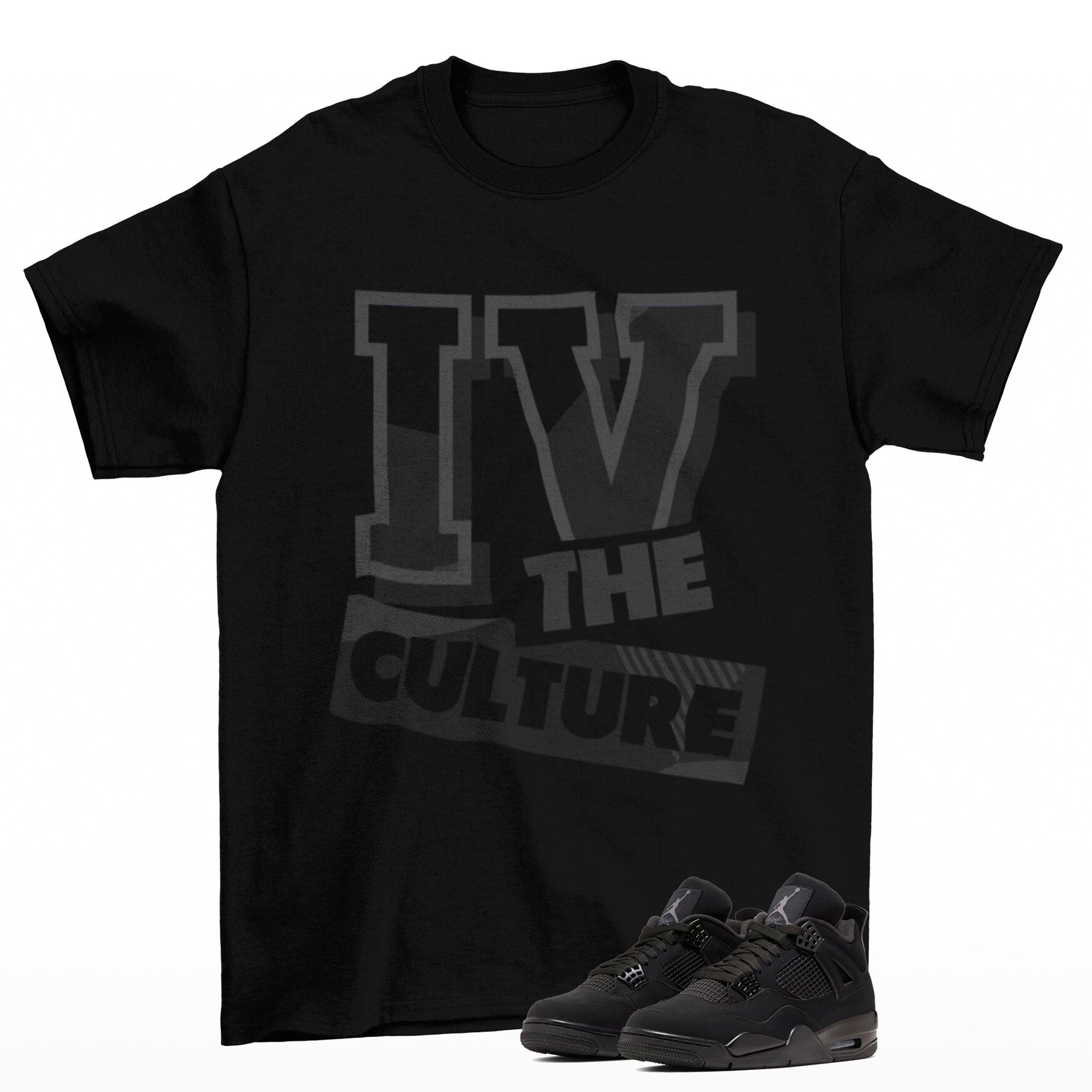 jordan retro 4 black cat shirt