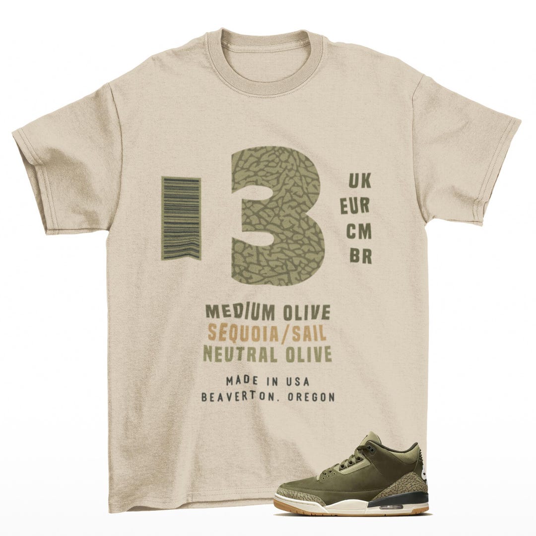Sneaker Label Jordan Family Affair Medium Olive Matching