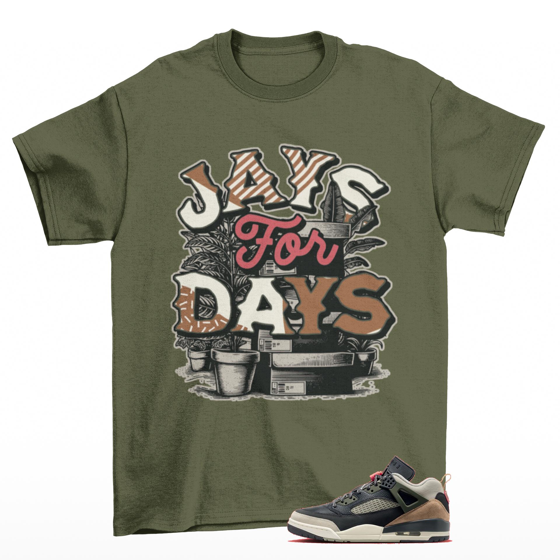 T-shirt baskets assorti Jordan Spizike Low Anthracite kaki