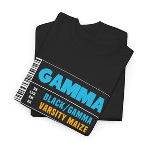 Custom Sneaker Label Jordan 11 Gamma Matching Sneaker Tee Shirt Black