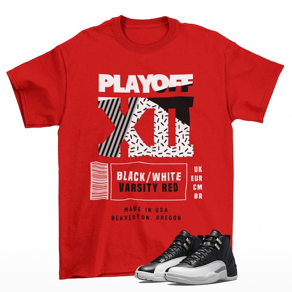 jordan 12 varsity red shirt