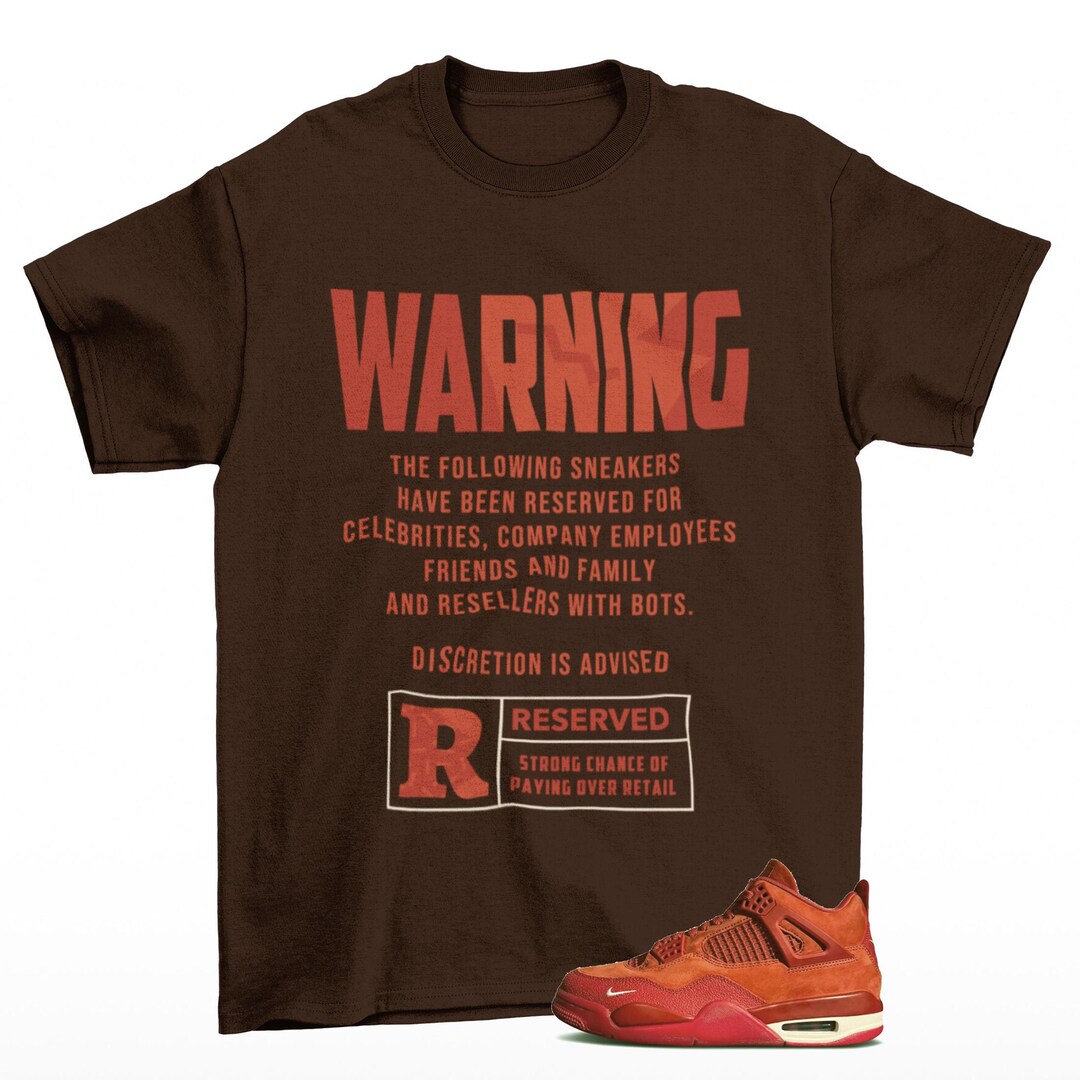 Reserved Jordan 4 Brick by Brick Sneaker Matching Tee Shirt