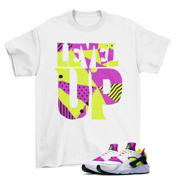 Level up Tee Air Huarache Neon Yellow 