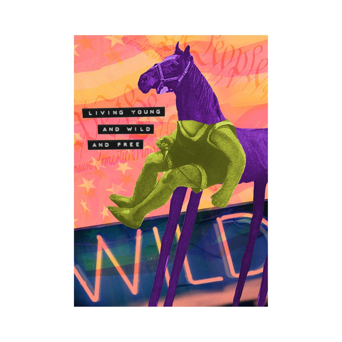 Living Young and Wild and Free Etsy Ireland