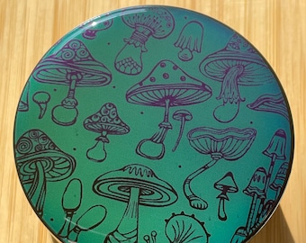 Herb Grinder Mushroom Space 2.5” x 1.75”