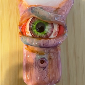 Pipe Monster Pipe 3d Halloween Pipe Scary Pipe Bowl Cyclops 5.5&quot; Pipes