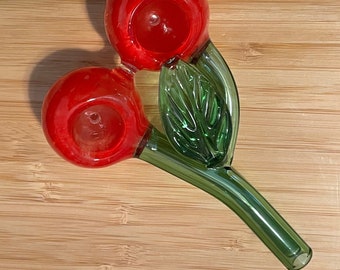 Double Bowl Pipe Glass Cherry Pipe Double Bowl Cherry Bowl