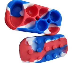 Silicone Container 6 + 1 Lego Style Non Stick